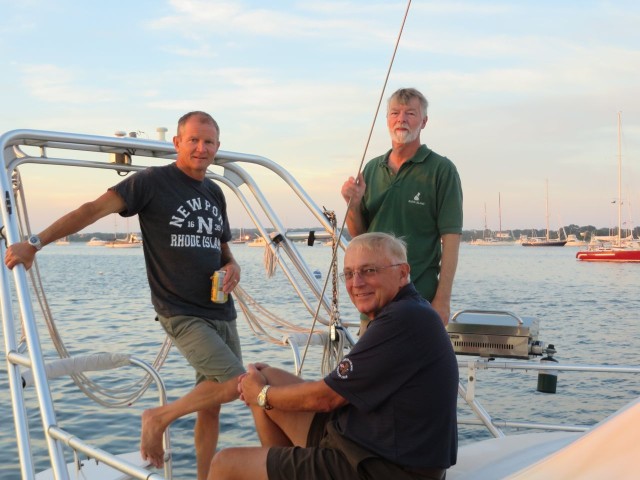 Al, Dan, and Rich enjoying a nice evening on the back deck.