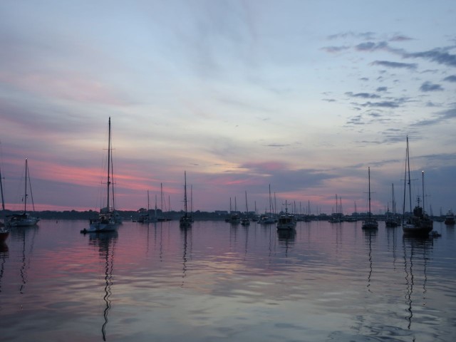 Sunset in the Salt Pond