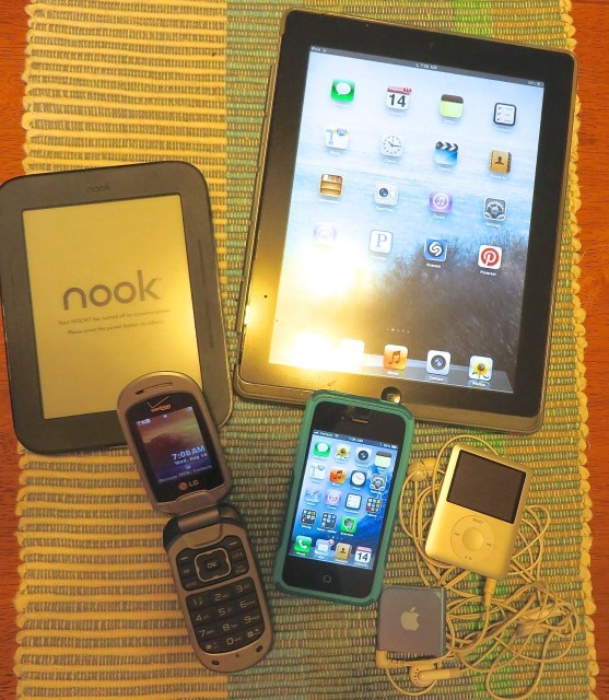 Ipad, Nook, phones, iPods, oh my!