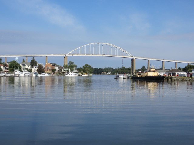 Chesapeake City, just off the Canal - a nice little anchorage