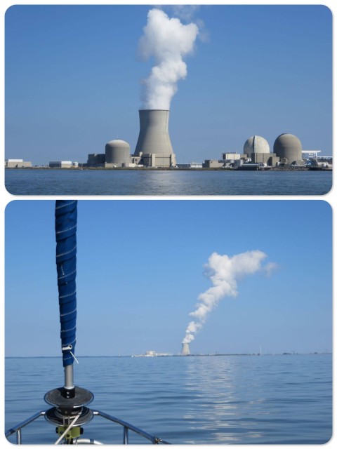 Salem Nuclear plant on the Delaware Bay/River