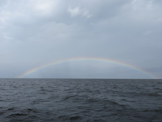 One of the largest rainbows we have ever seen