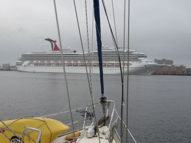 The Carnival cruise ship Glory at dock in Norfolk