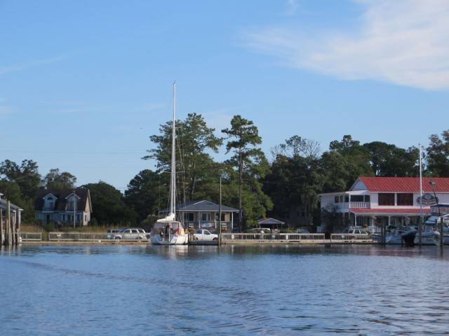 Oriental Town Dock - you can actually view it from the harbor webcam.