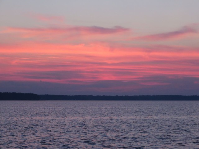 Sunset over Gwynn Island