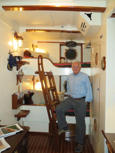 A nautical space for the grandchildren  designed and built by Rick