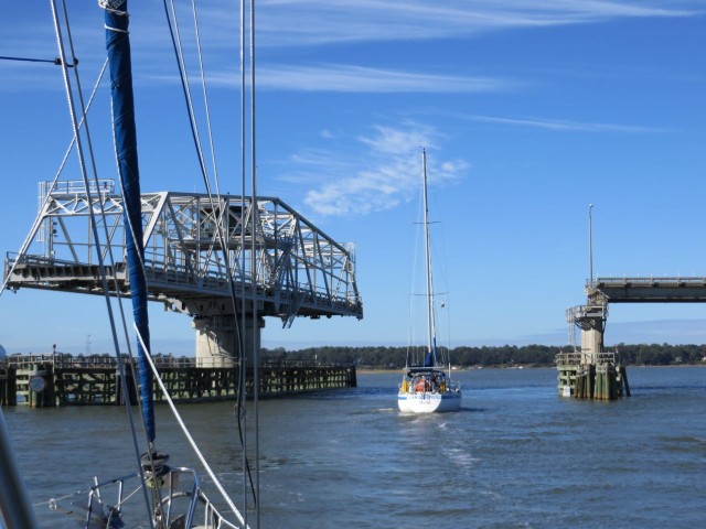 We passed through Ladys Island swing bridge