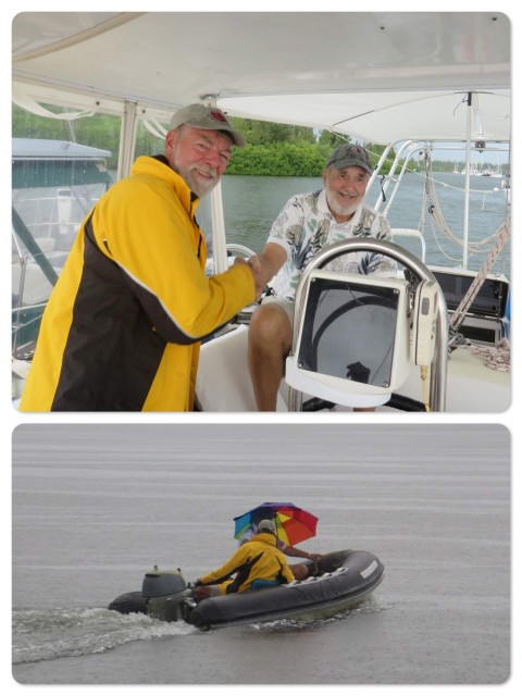 ~Al welcomes Bill aboard ~And returns him to shore in the rains