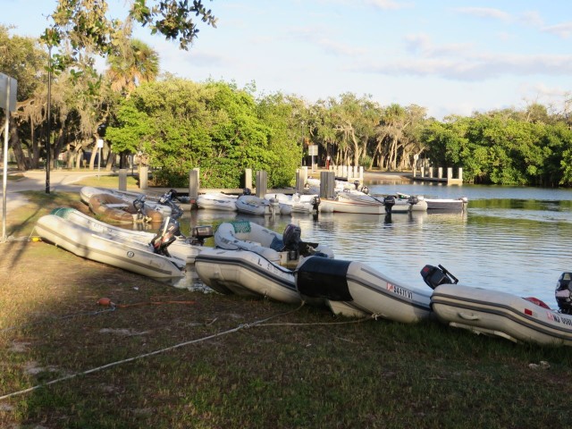 The "parking lot" filling up with dinghies