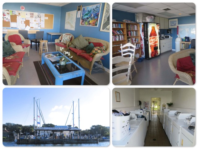 Vero Beach City Marina ~The lounge with wifi, tv, books, magazines ~The laundry ~The fuel dock