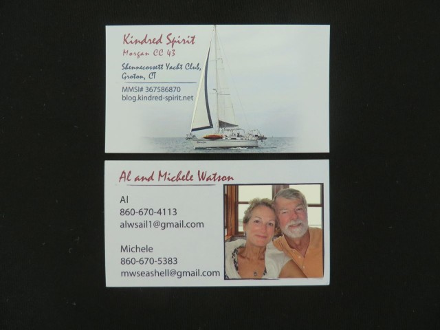 Kindred Spirit's boat card
