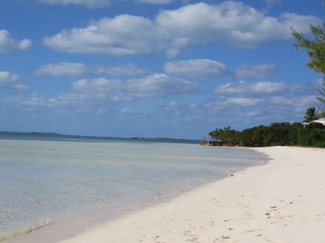 Quiet beach along the north end