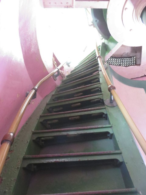 The next set of stairs, steeper, for the final climb.