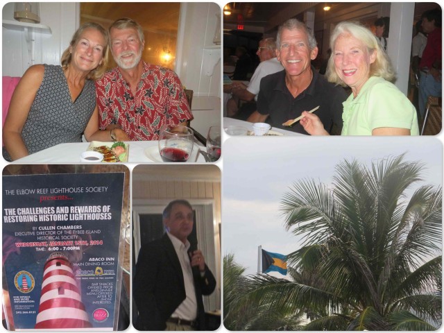 Our evening was educational and enjoyable as we enjoyed the company of Ginny and Mark, new friends on a boat moored near us.