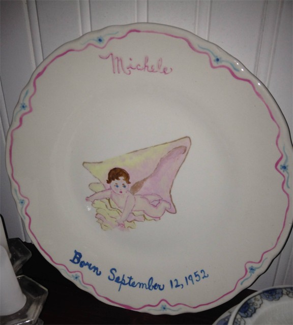 My hand-painted baby plate