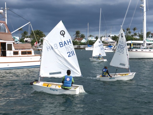 Sailing around the harbor