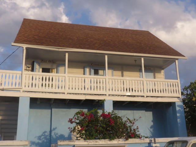 From left to right - the Post Office, The Commissioners' Office, and the Police 