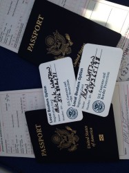 Passports and "Local Boaters option" cards. Just a phone call takes care of customs.