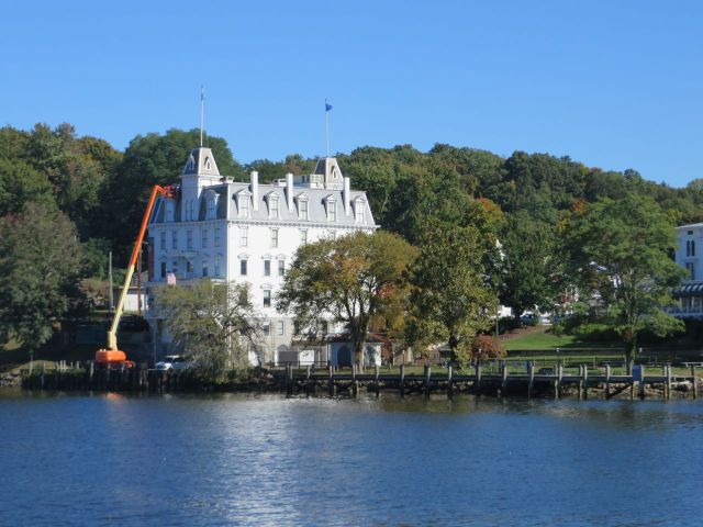 Goodspeed Opera House - looks like they are doing some work on the buidling.