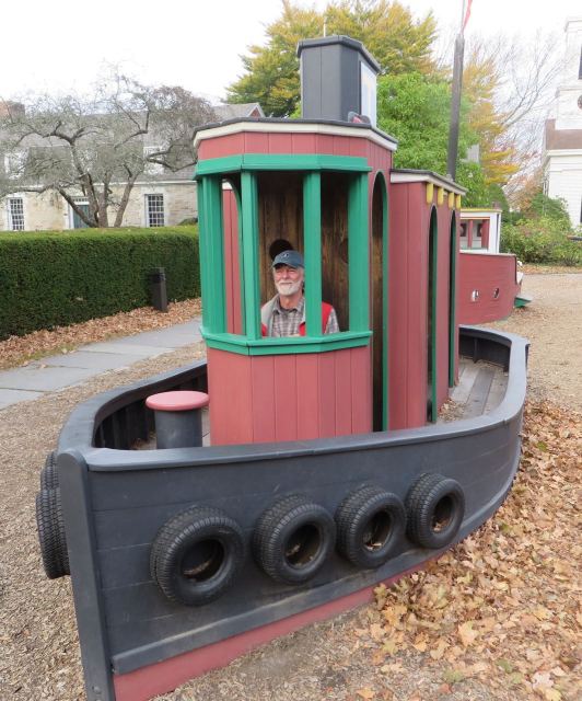 Al captains the playground's  tug boat. I think we better bring the grandchildren here,