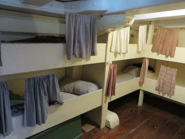The bunks on the Morgan look like a tight squeeze. There were 24 just in the this section of the bow, and they were used on the 38th voyage this summer!