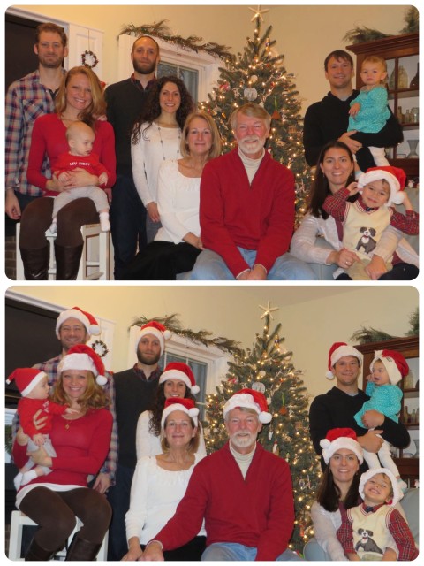 We just had to have a group photo, but between timers on cameras and wiggling grandchildren, it became quite a challenge!