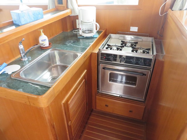 The galley on the day we first saw the Mariner Orient.