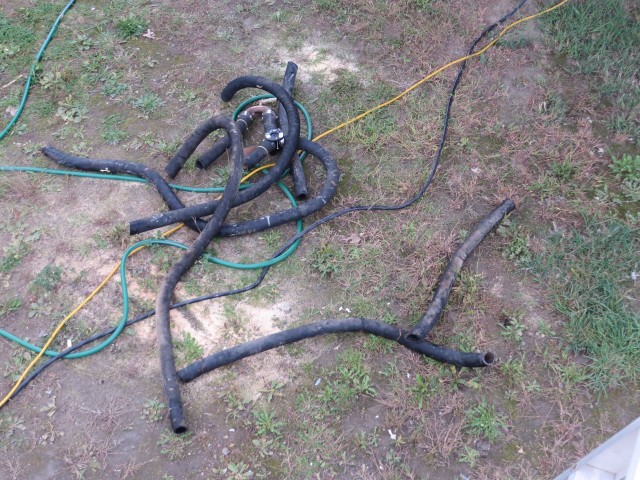 Nasty old toilet hoses