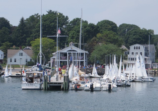 Ram Island Yacht Club - someones' getting ready for sailing lessons or racing.