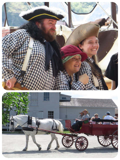 The pirate show was every afternoon. I few had paid more attention, perhaps we  could have learned the lines.  The horse drawn carriages added to the time travel feeling.