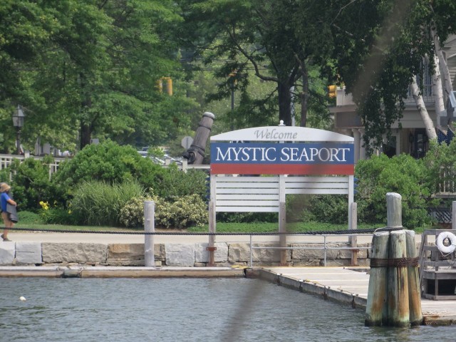 Welcome to Mystic Seaport Museum! Our first visit from the waterside.