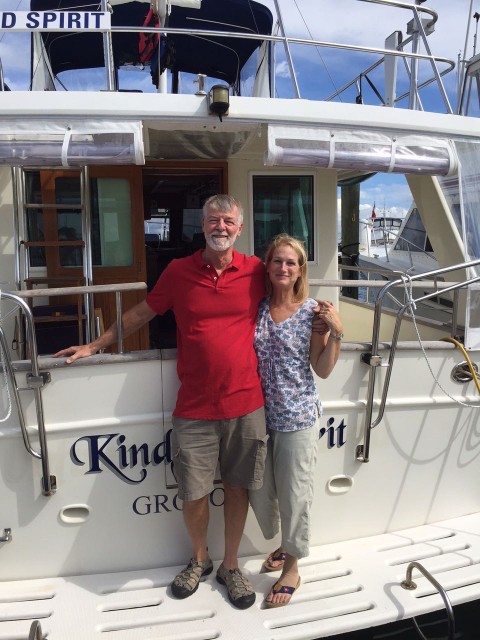 We said good-bye to Adam and Steph. Thanks for the ride to the yacht club.