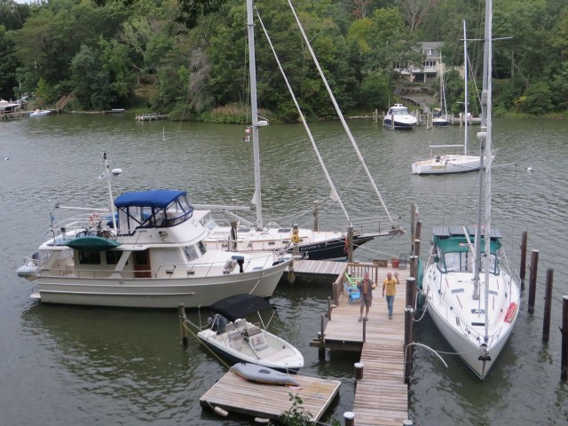 Is this awesome or what?? There is Kindred Spirit next to Eleanor Q and Cutting Class on the other dock.