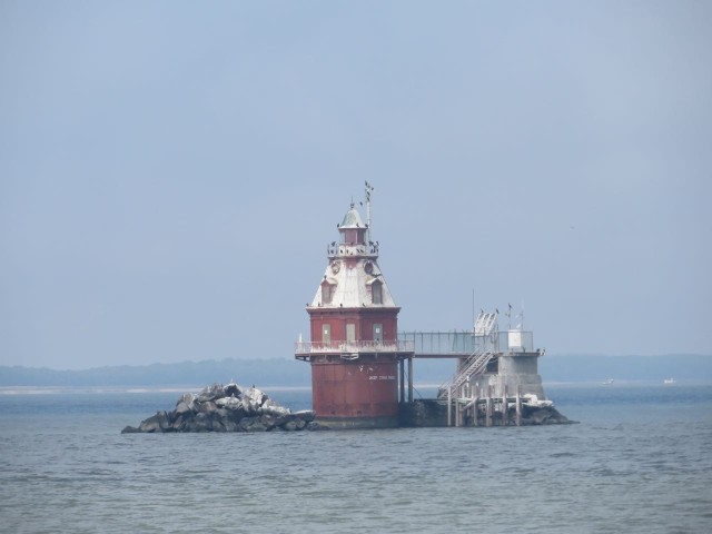 Ship John Shoal Light was the only thing worthy of a photo throughout the day. 