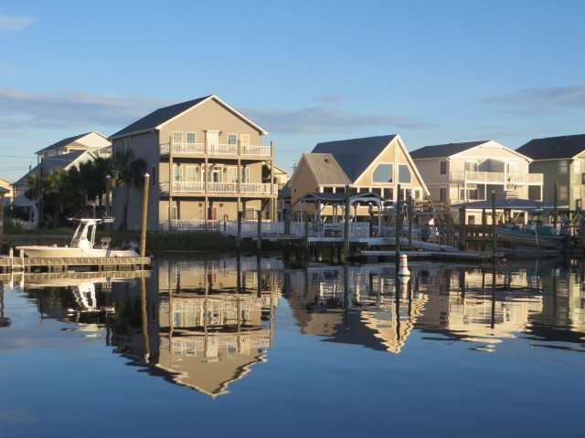 Carolina Beach reflections in the stare on a very very still evening.