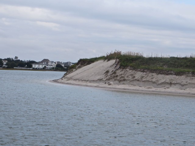 The "intersection" of the channel leaving Wrightsville Beach and the ICW - turn left to go south!