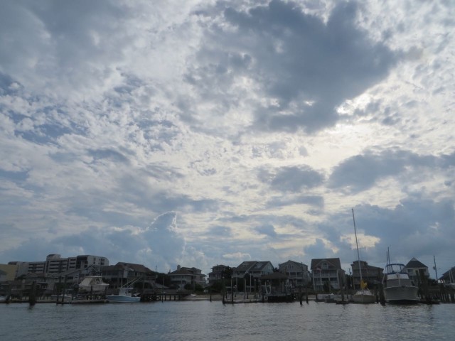 The second night brought stormy clouds over our heads.