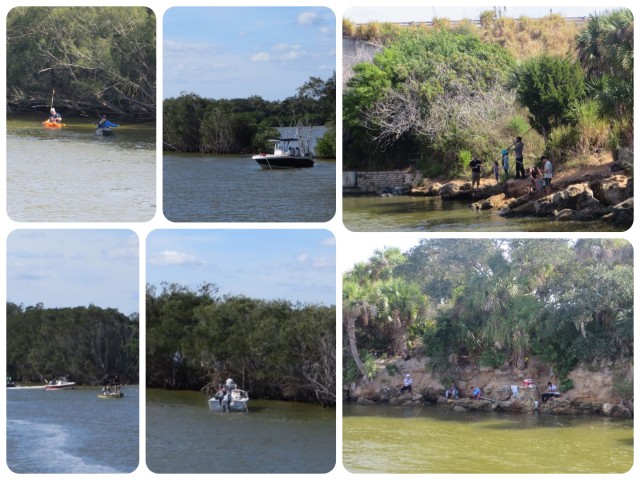 Hauler is known for great fishing. Since it was a Saturday, and a beautiful day, there was a whole lot of fishing going on - on the shore, in boats, in kayaks.