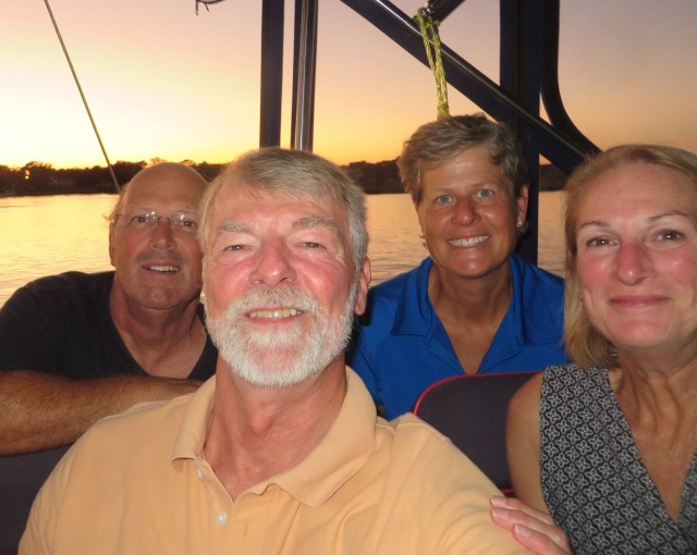 Group selfie of Dale, Al, Cori, and me. 