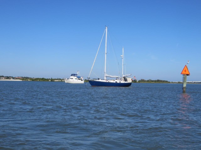 Kindred Spirit and Hi-Flite anchored in St. Augustine