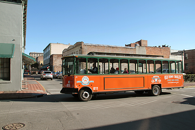 The orange trolley tour.