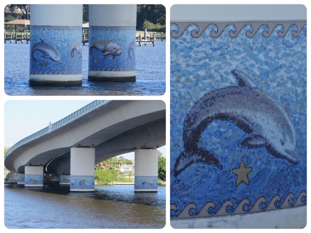 Broadway Bridge in Daytona - the only bridge with real artwork for us boaters to view.