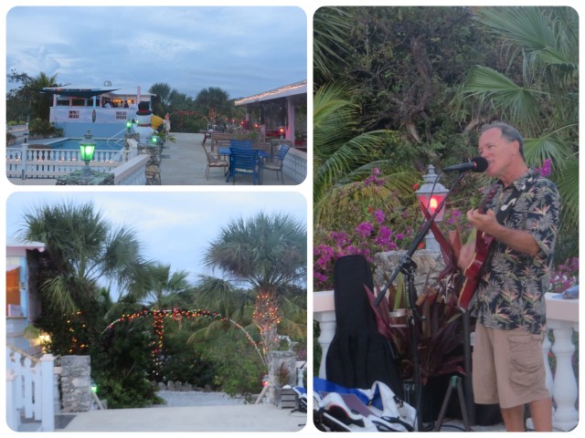 Although we were tired, we revived enough to join Sam and Kayda and a few other cruisers at the Leeward Yacht Club in Black Sound for drinks and music.