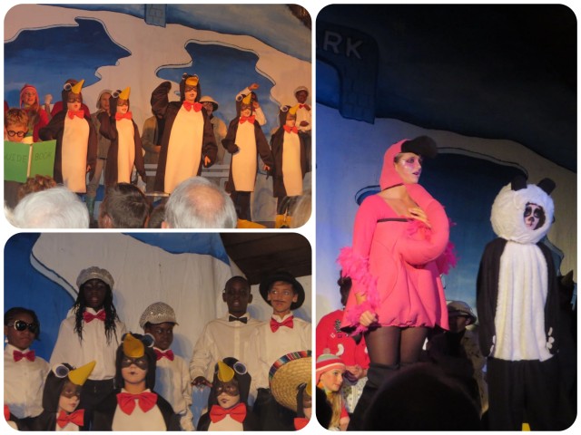 This group of penguins were the hits of the show. And check out the flamingo costumes - pretty creative!