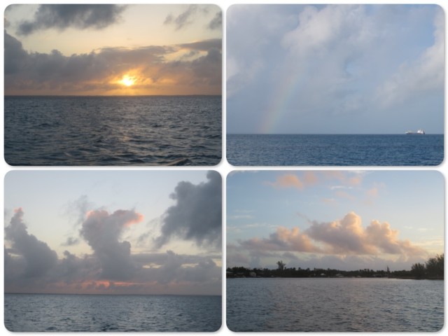 The different faces of the sky, sunset, sunrise, a little rainbow.