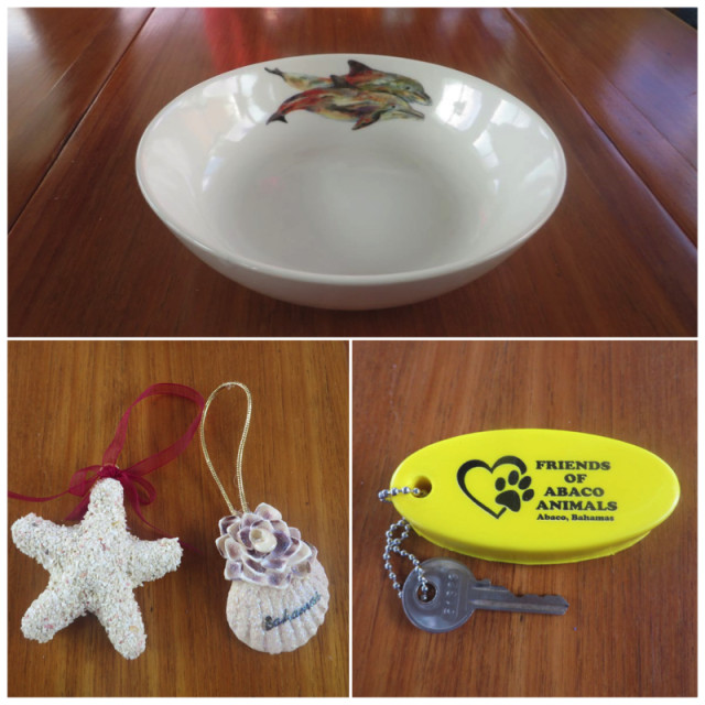 Our purchases at the art show were relatively small compared to the possibilities. I selected a small Kim Rudy bowl with dolphins, two little Christmas ornaments for next year's tree, and a floating key fob for the bike lock.