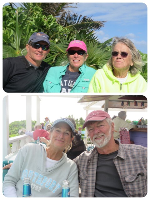 Five at On Da Beach - Dan, Marcia, and Muffin, and Al and me