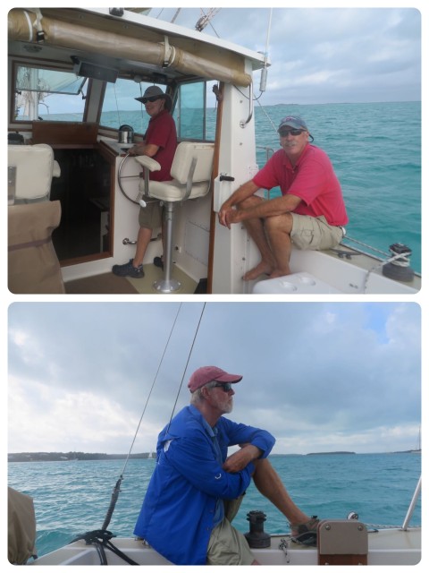 Heading out to the race course, a triangle between the Parrot Cays and Matt Lowe Cay.