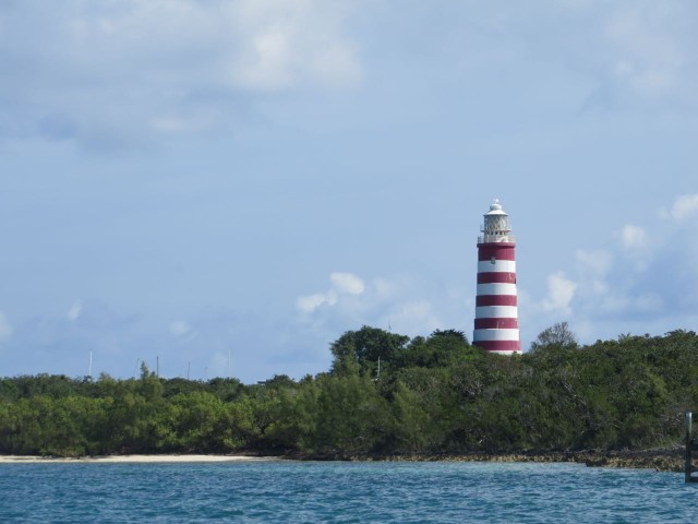 Elbow Cay Lighthouse, standing tall to let us know we are almost "home."