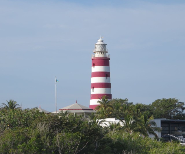 One last look at the Elbow Reef Lighthouse lighthouse and her candy-stripes.